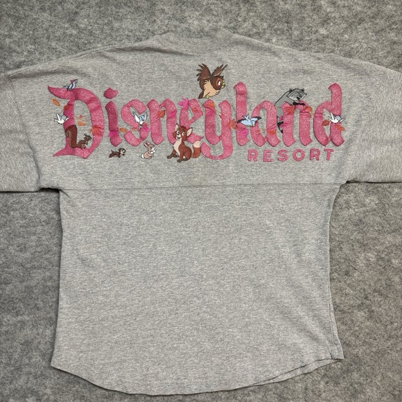 SPIRIT JERSEY Tops - Disneyland‎ Spirit Jersey Small Gray Woodland Creatures Oversized Shirt Adult